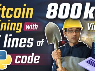 Bitcoin mining with 15 lines of python code | Python Bitcoin Tutorial