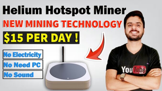 Helium Hotspot Miner | $15 Daily Earning | Crypto Mining New Technology