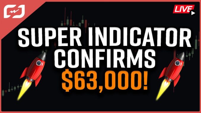 Two Bitcoin SUPER INDICATORS Confirm $63,000 Bitcoin Price Prediction! Coffee N Crypto LIVE