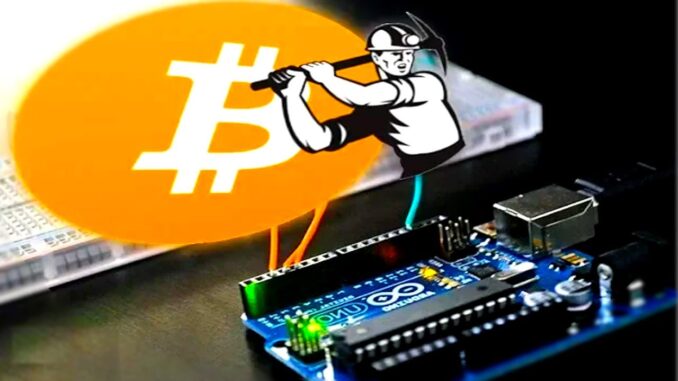 Cryptocurrency mining with Arduino