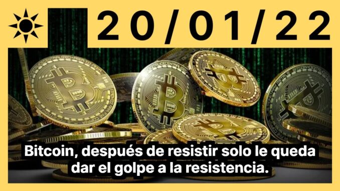 Bitcoin, después de resistir solo le queda dar el golpe a la resistencia.