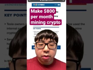 Make $800 Per Month Crypto Mining From Tesla . #invest #cryptocurrency #crypto #tesla #bitcoinmining