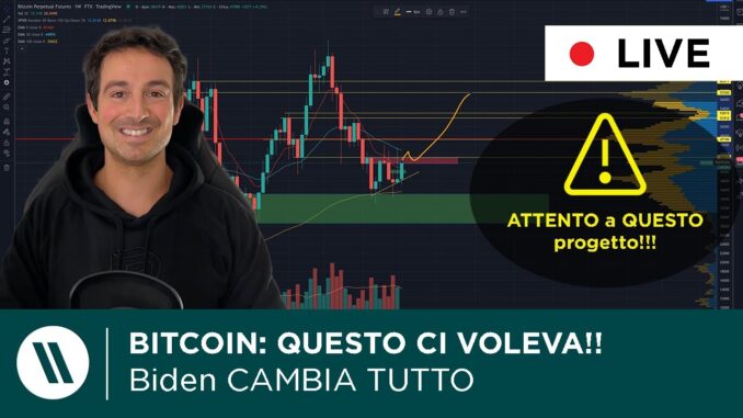BITCOIN: QUESTO HA CAMBIATO TUTTO (Biden!!!) | Ho gli OCCHI PUNTATI su QUESTO PROGETTO...