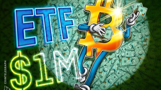 Bitcoin ETFs, gov’t adoption to drive BTC to $1M by 2029: Finance Redefined